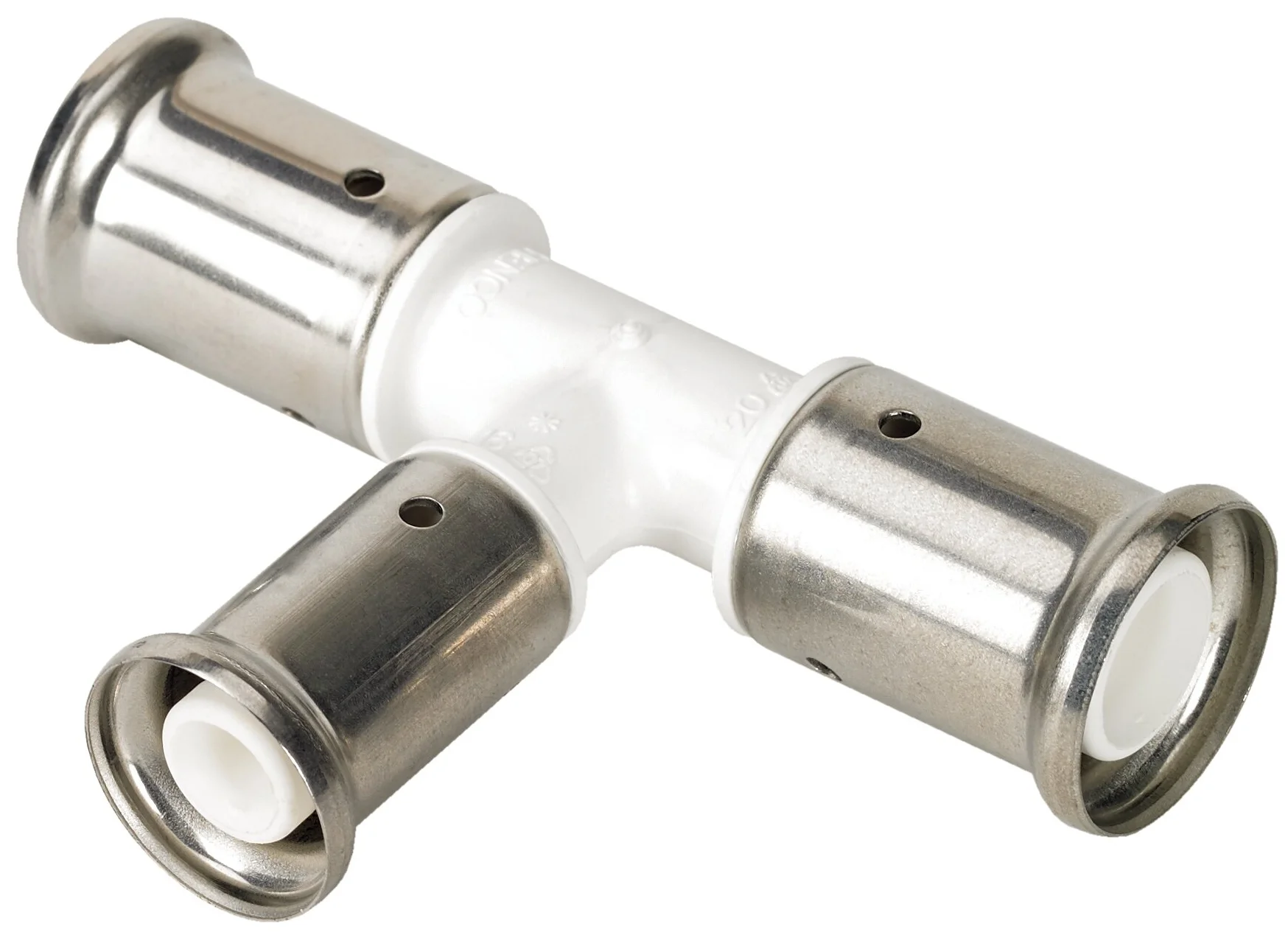 Тройник 32-16-32, Henco PKW, 10, пресс-пресс, PVDF
