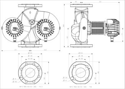 Насос циркуляционный NMTD MAX 80/40 F360 (PN10)