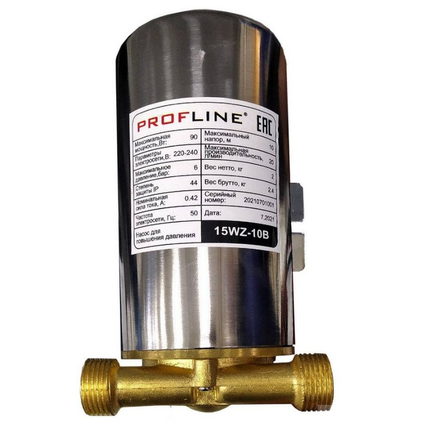 Насос для повышения давления PROFLINE 15WZ-10B напор 10 м
