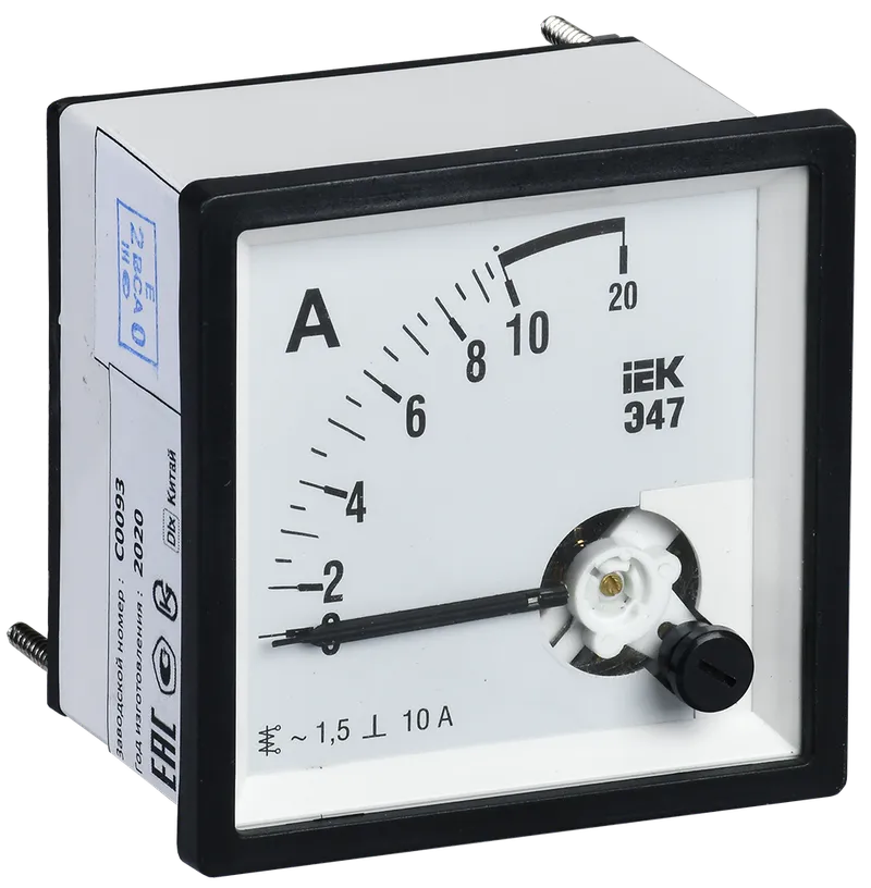 Амперметр IEK Э47 72х72мм 10А кл. точн. 1.5 IPA10-6-0010-E