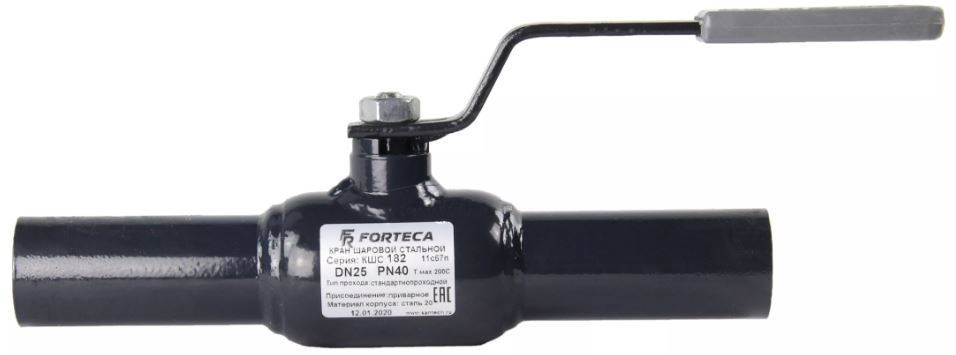 Кран шаровой FORTECA 11с67п Ду150 Ру25 п/п