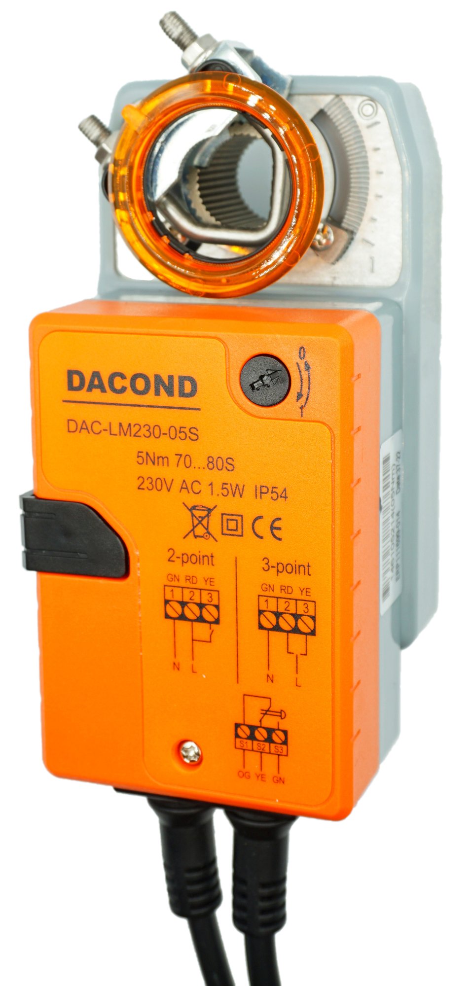 Привод воздушной заслонки Dacond DAC-LM230-05S