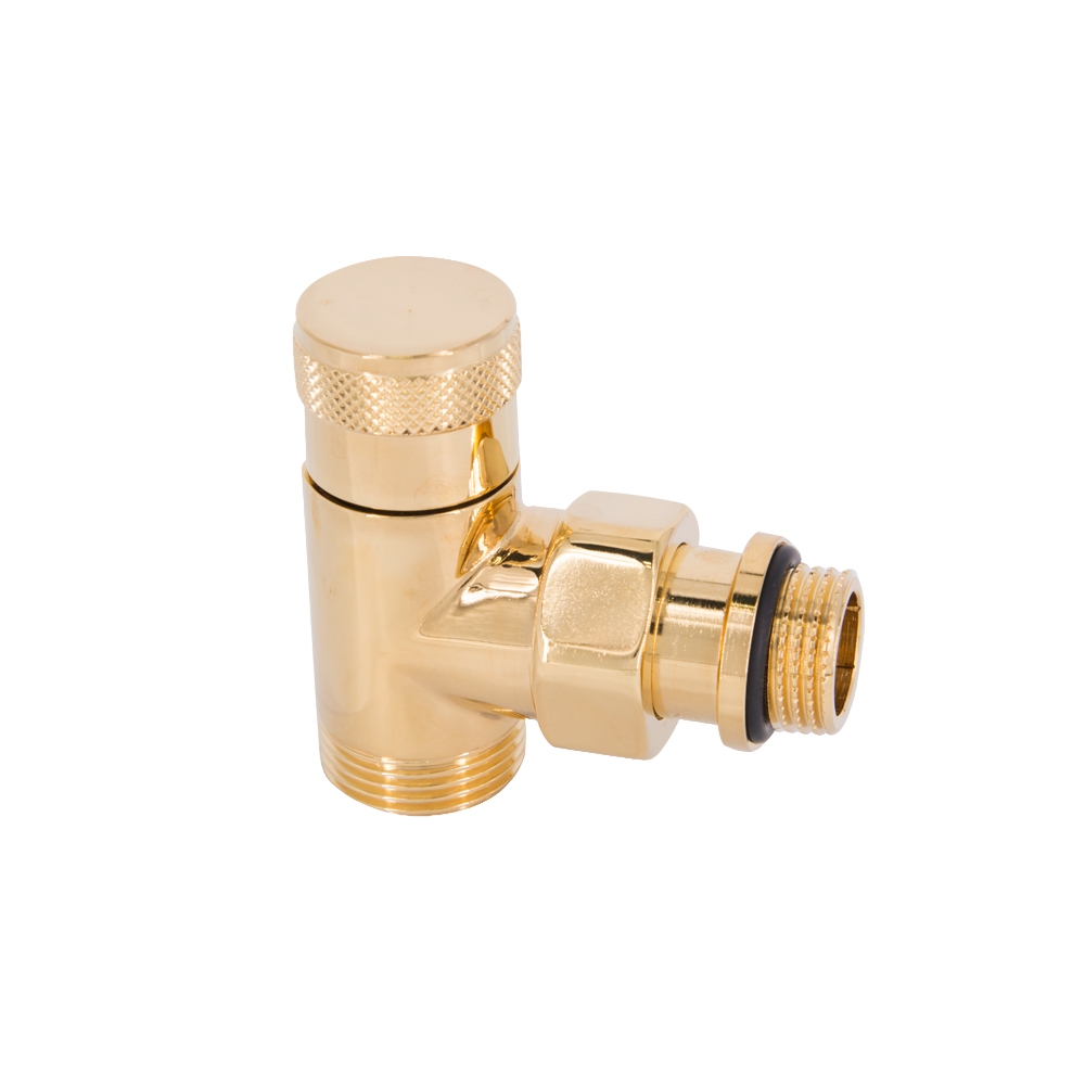 Угловой запорный вентиль SR Rubinetterie Tondera 1/2"х3/4" E золото
