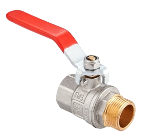 Кран шаровый Arrowhead ручка рычаг ВН-НР никелированный PN40 3/4"