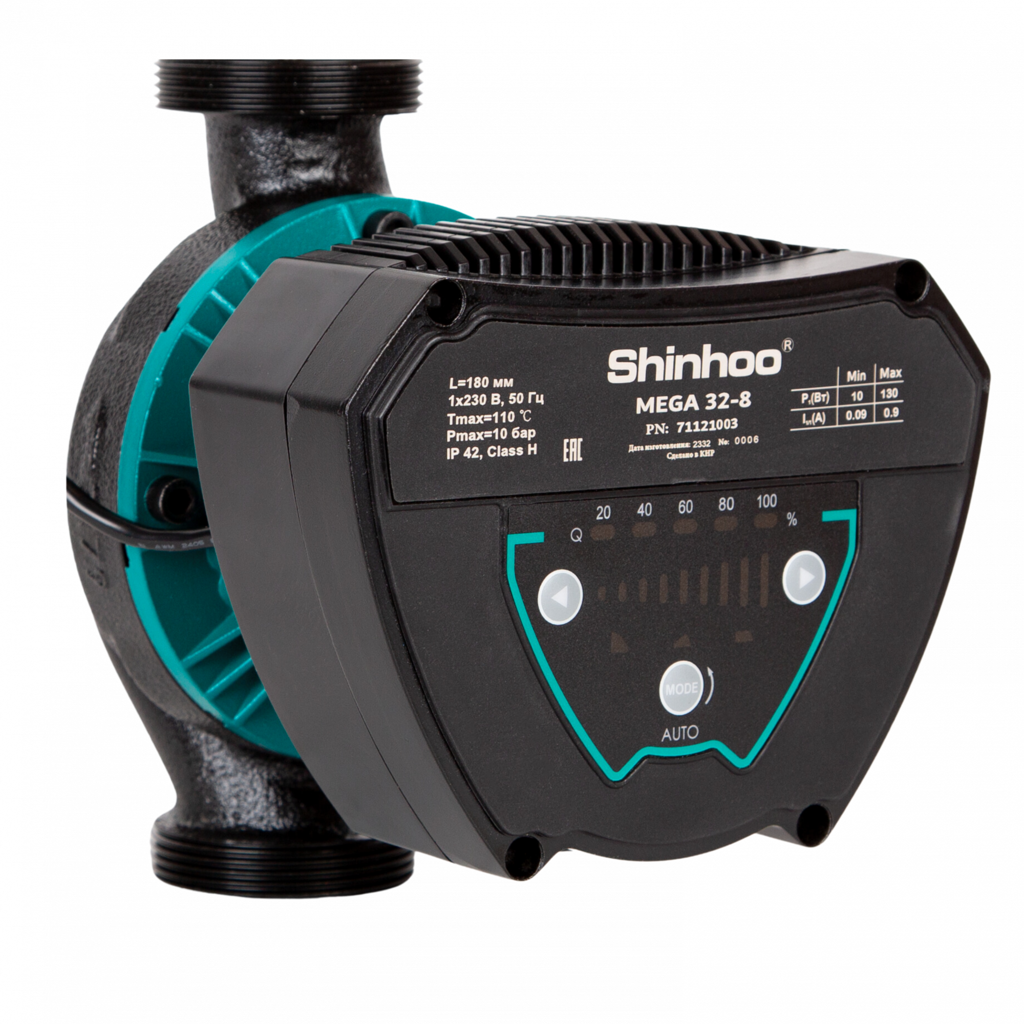 Насос циркуляционный SHINHOO MEGA 32-8 180 резьбовой