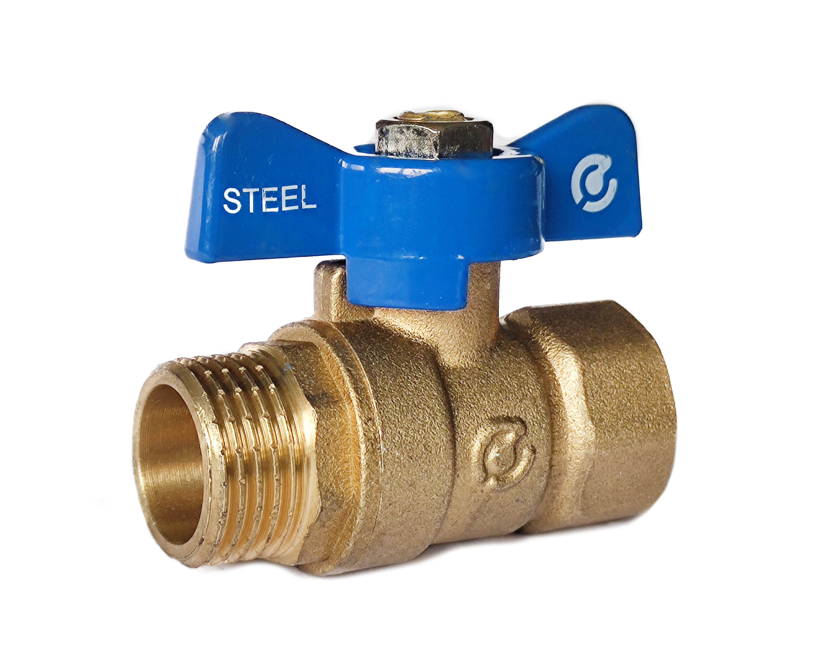 Кран шаровой SANTREK AQUA Steel 1/2" г/ш баб