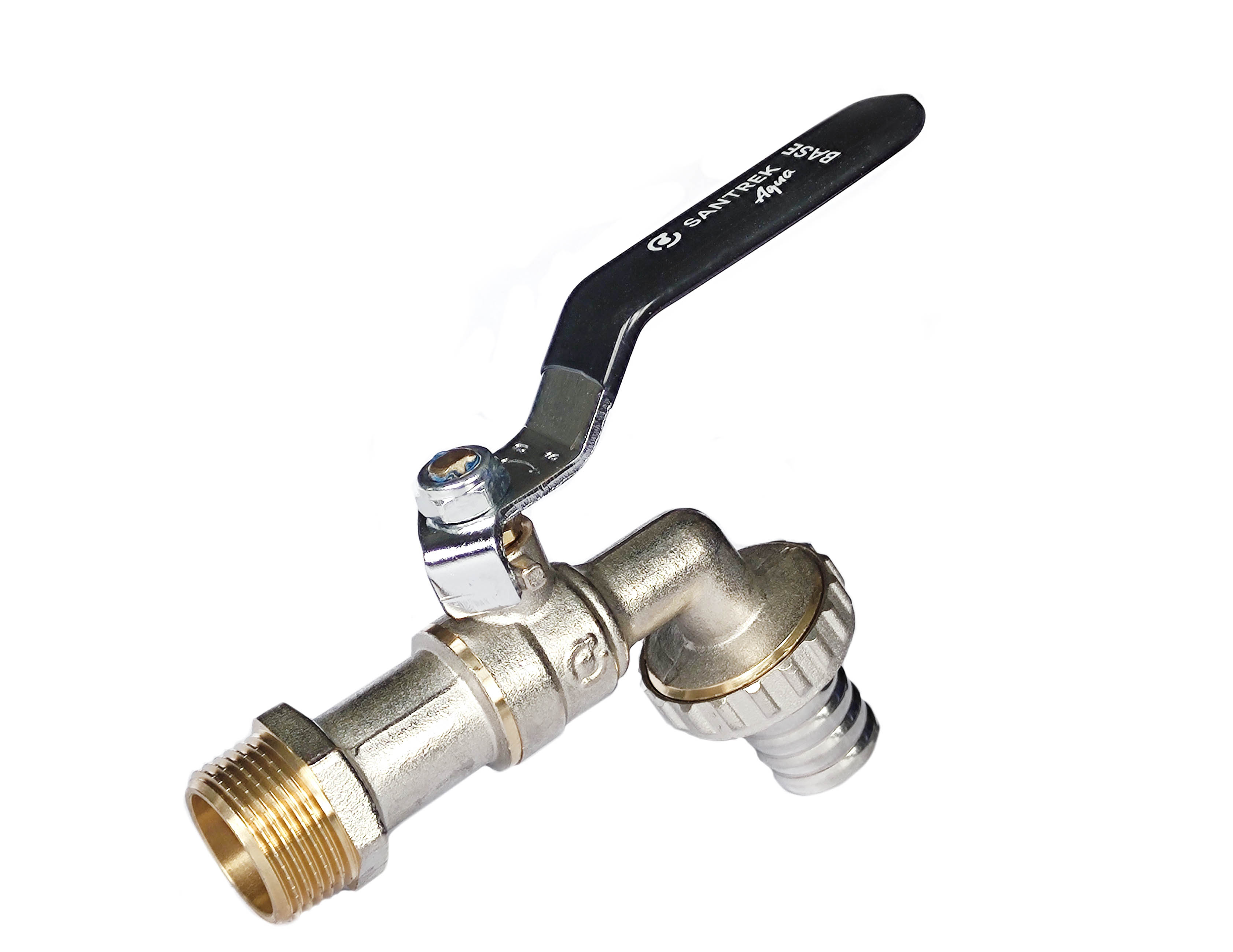 Кран шаровой SANTREK AQUA Base 1/2" с носиком руч PN 15