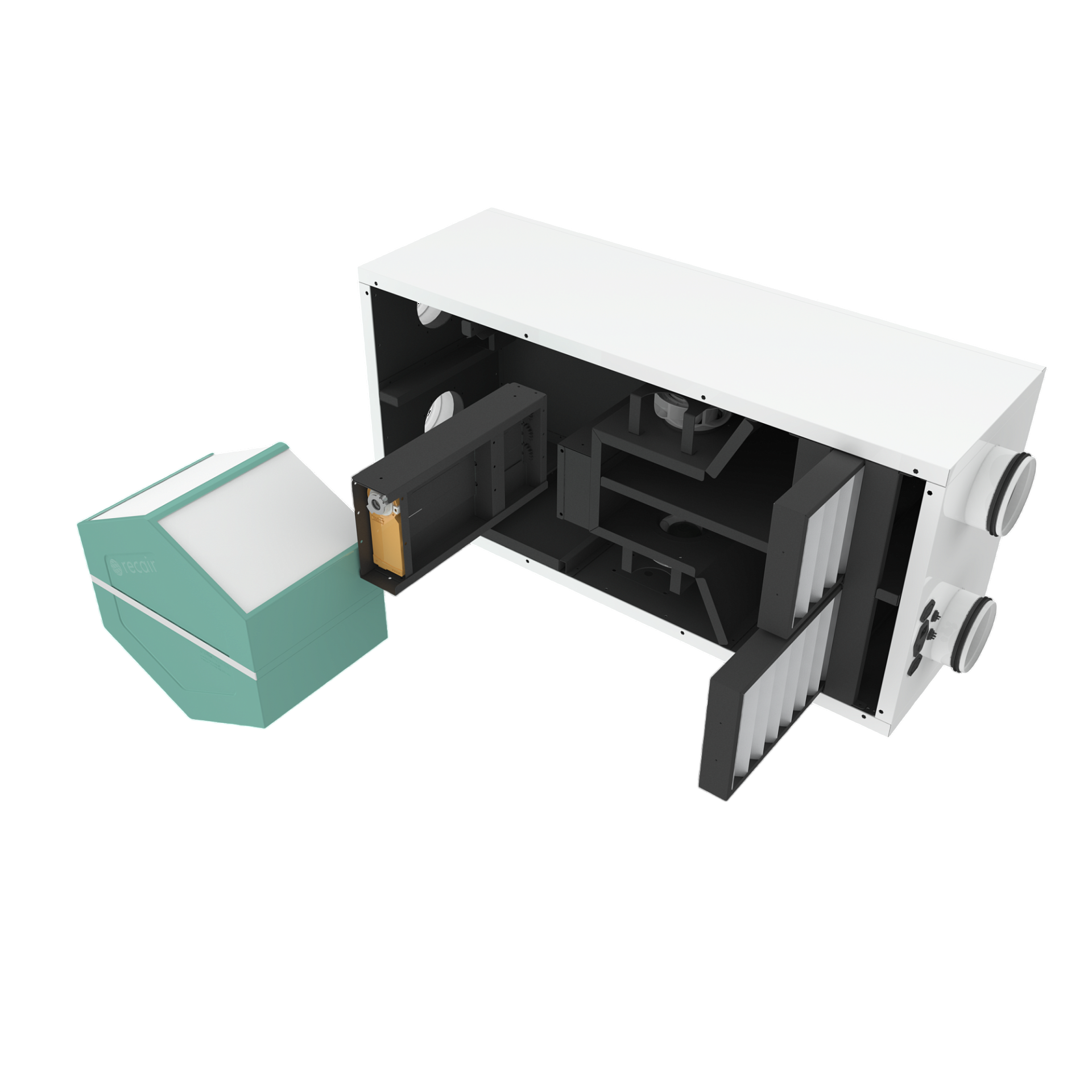 Приточно-вытяжная вентиляционная установка Sysimple SAVE H-150/F7/R