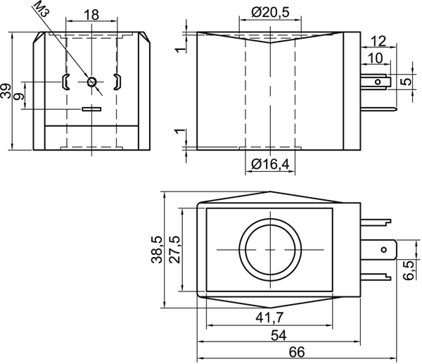 Катушка электромагнитная Kipvalve CL055-AC220V-26VA