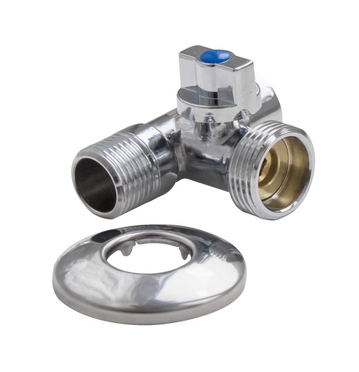 Кран шаровой для подкл. с/т приборов Valfex 1/2"x3/4"x1/2"
