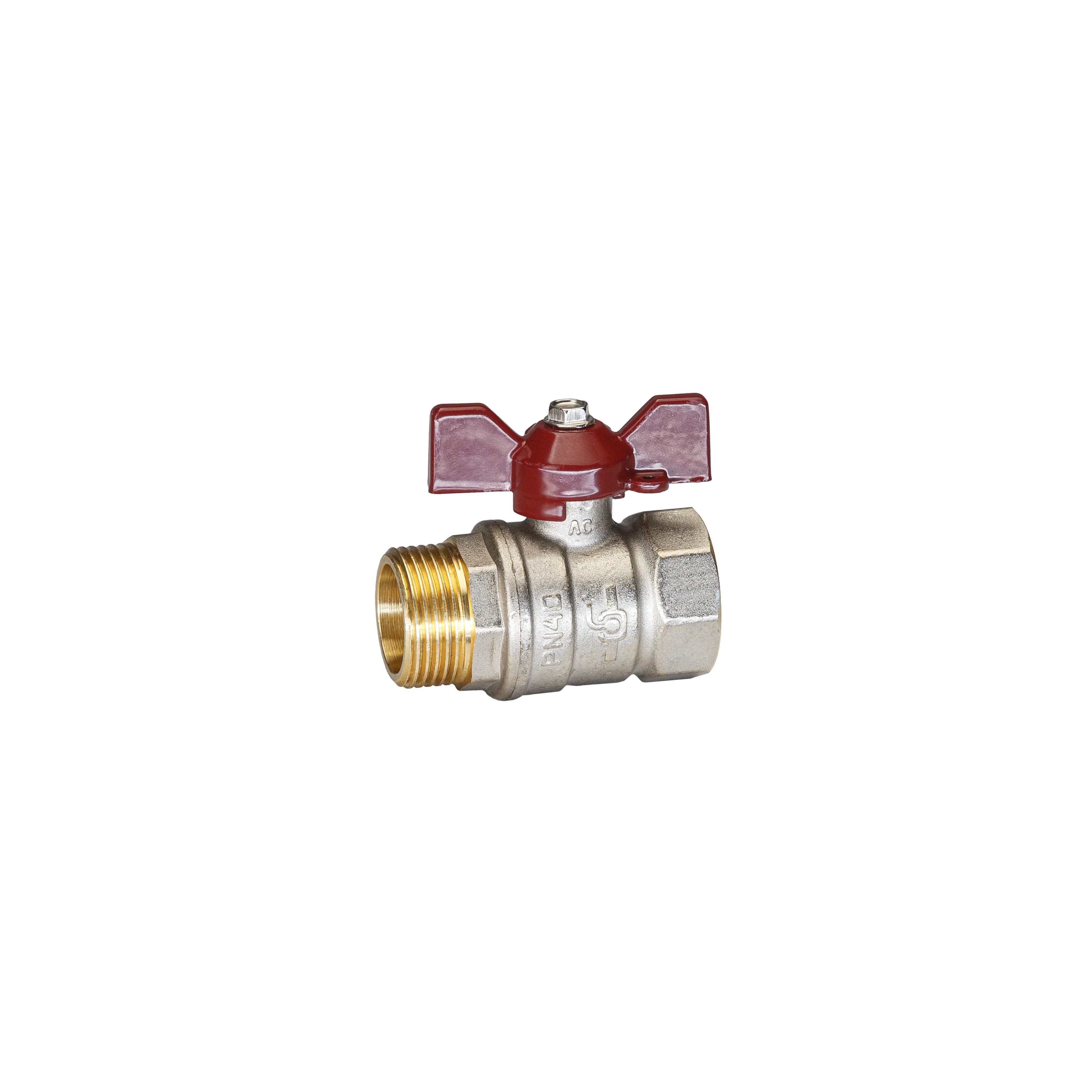 Кран шаровой латунный TEMPER 88.ВН.Б.1. DN25 PN40