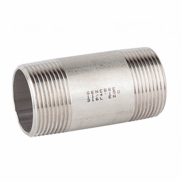 Бочонок GENEBRE 0150 07 080, DN032 (1 1/4")  PN20, корпус - AISI316L (CF3M)  НР-НР