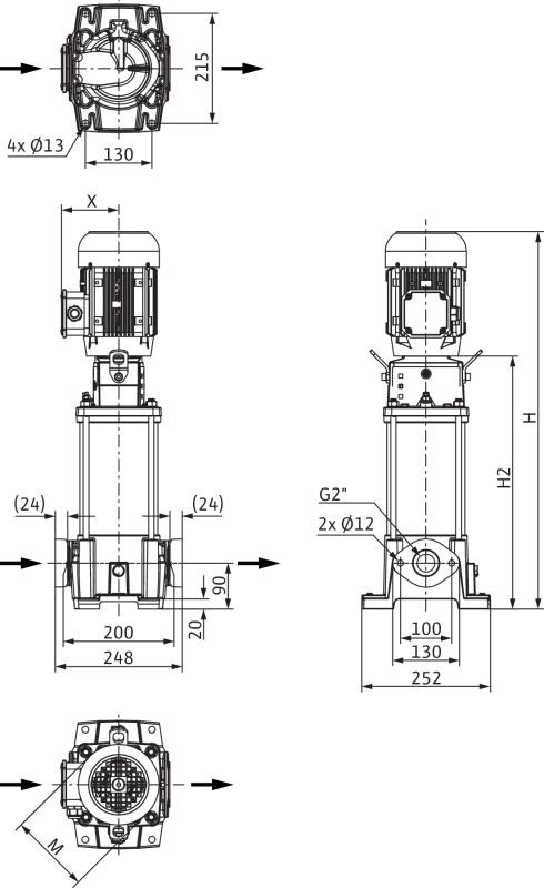 Насос Wilo HELIX FIRST V 1603-5/16/E/S/400-50
