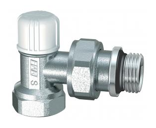 Вентиль запорный угловой FAR 3/4" ВР, EPDM