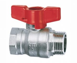 Кран шаровой Cimberio серии RED6 1" ВН ручка-бабочка CIM RED6/1MF 1