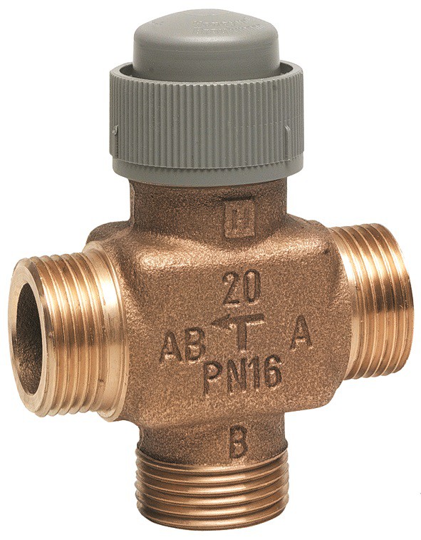 2-х ходовой линейный клапан Honeywell, PN16, 1/2", Kvs 1.0, 6.5мм, 2..120 °C