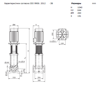 Насос Wilo MVI 7002-3/16/E/3-400-50-2