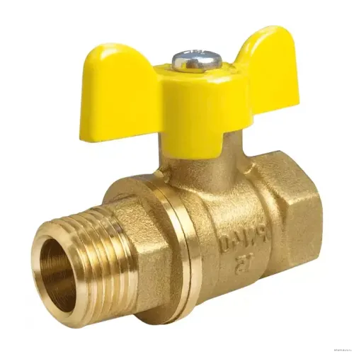 Кран шаровой VALFEX латунь газ 11Б27фтМ Ду32 Ру40 м/р полн баб VF.278.LB3.114