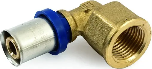 Угольник 90° General Fittings 20-3/4" 5T00 22 пресс-резьба вн латунь