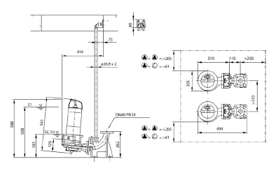 Насос Wilo REXA CUT GI03.26/S-T15-2-540