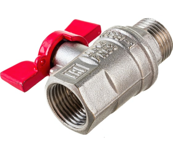Кран шаровой Valfex PREMIUM для ВОДЫ 3/4" ВР/НР, бабочка
