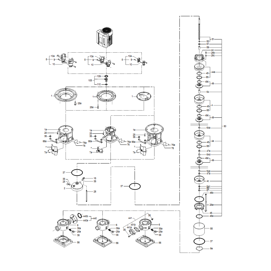 Насос Grundfos CR5-10 A-A-A-E-HQQE 3x230/400 50HZ