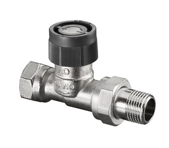 Вентиль Oventrop, серия A, проходной, DN-15, 1/2", ВН, никелированный