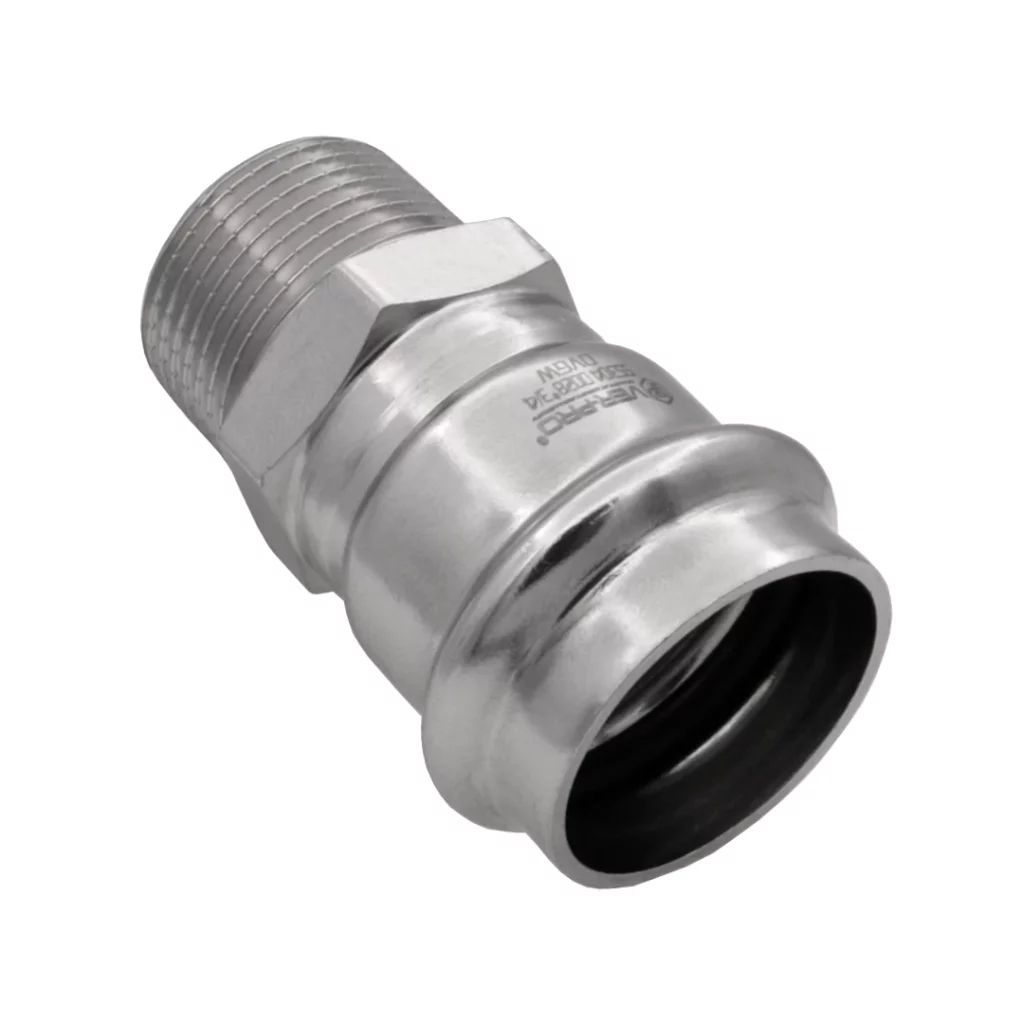 Соединитель прямой с переходом на наружную резьбу 22×1/2" "VER-PRO"