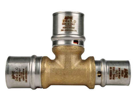 Тройник-пресс переходной, тип SFP-0005, Stout Ду 26х26х20