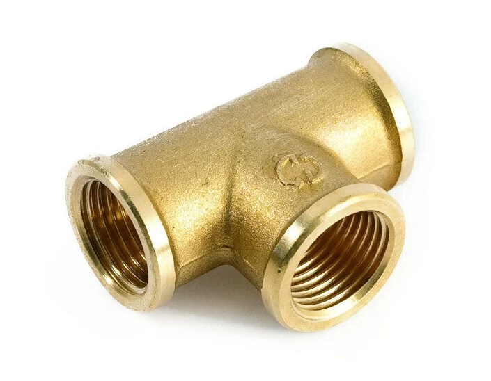 Тройник General Fittings 2700 1/2"-1/2"-1/2" внутренняя латунь никель