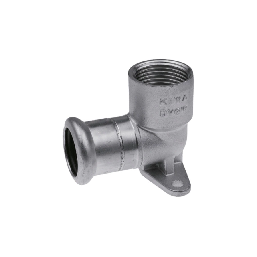 Отводы фиксируемые KAN-therm Inox press с ушками короткие 22x3/4″