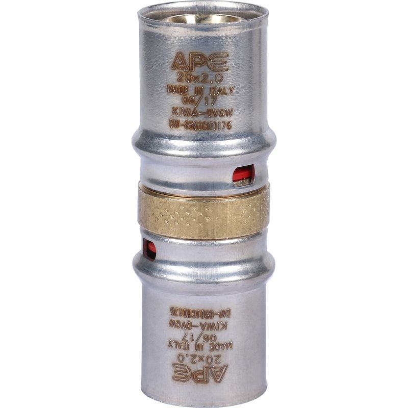 Муфта 20х20 прессовой STOUT