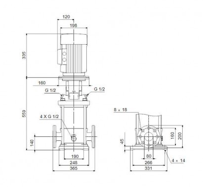 Насос Grundfos CR45-1-1 A-F-A-E-HQQE 3x400D 50 HZ