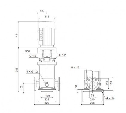 Насос Grundfos CR32-6 A-F-A-E-HQQE 3x400/690 50 HZ