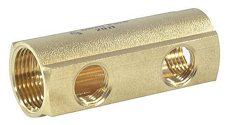 Коллектор Апогей 1" м/м 2в 1/2" вн/р 50мм латунь 422036