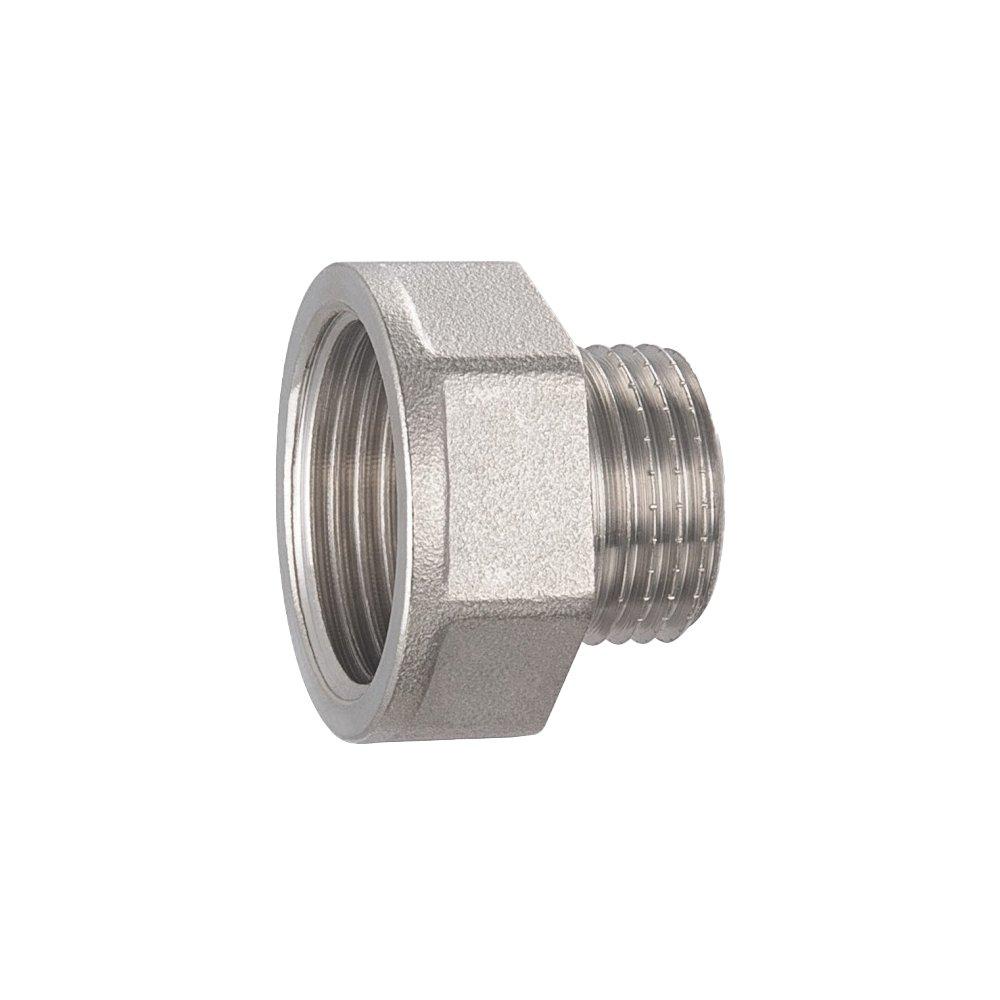 Футорка обратная нержавеющая Newkey, AISI304 DN20 x DN10 (3/4" x 3/8")  (CF8)  PN16