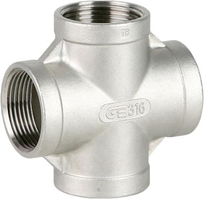 Крестовина GENEBRE 0180 07, DN032 (1 1/4")  PN20, корпус - AISI316 (CF8M)  ВР-ВР