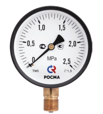 Манометр Росма ТМ-210Р.0 (0-0,6MPa) 1/4.2,5