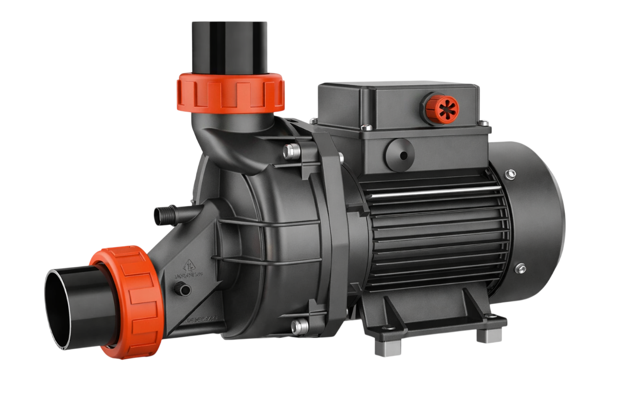 Насос для бассейна и джакузи LEO LSPA 500, (500Вт, d резьбы 2", d штуц.2")