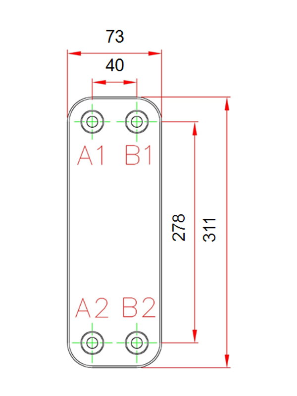 Пластинчатый теплообменник Каори E040-12M-GB6