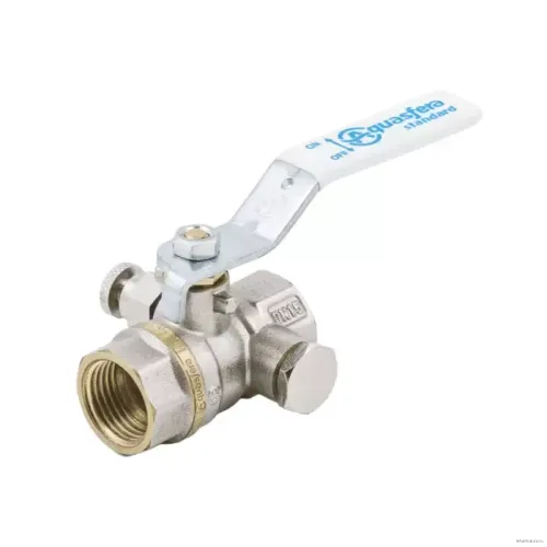 Кран шаровой Aquasfera латунь 1132 Standard нк Ду20 Ру30 м/м рыч 1132-02