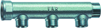 Коллектор FAR 1" с 3 отводами 1/2"