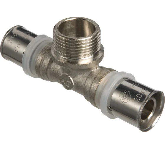Тройник пресс Altstream 16х1/2" НР