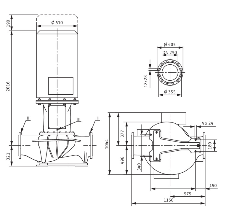 Насос Wilo IL 250/415-132/4