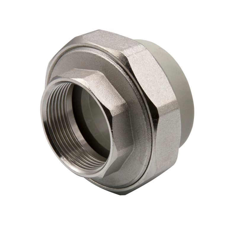 Муфта комбинированная разъёмная вн 50х1 1/2'' EVER® plast серый
