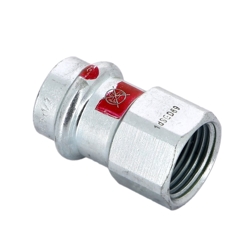 Переход, Viega, Prestabo c SC-Contur, 18x1/2", из оцинкованной стали, с многогранником, с внутренней резьбой, модель 1112