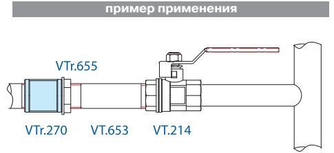 Фитинг Valtec резьбовой VTR.270.N.0004 – муфта соединительная