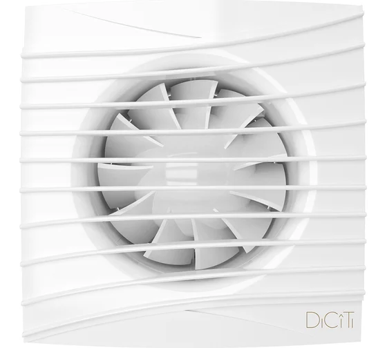 Вентилятор осевой вытяжной ЭРА.SILENT 5C matt white D125
