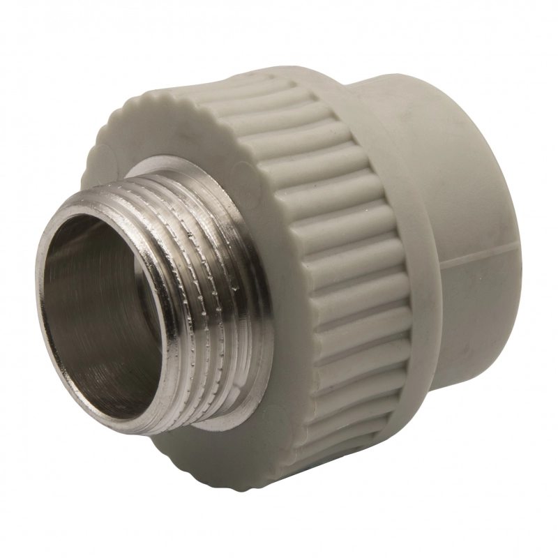 Муфта комб. нар 32х1'' EVER® plast серый