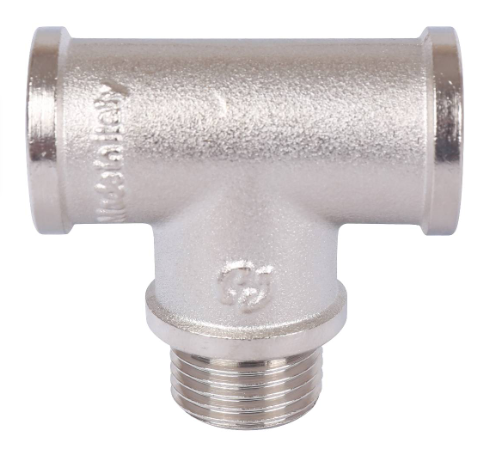 Тройник ВНВ никелированный 1/2"x1/2"x1/2", Stout